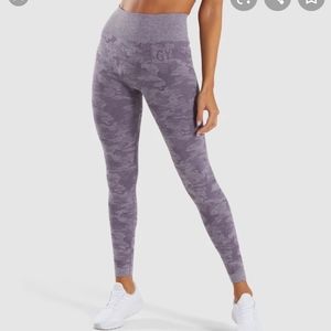 Gymshark Purple Camo Seamless Leggings